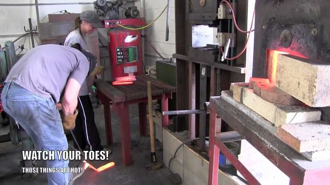 Monkey Edge TV: Mick Strider Forging Damascus