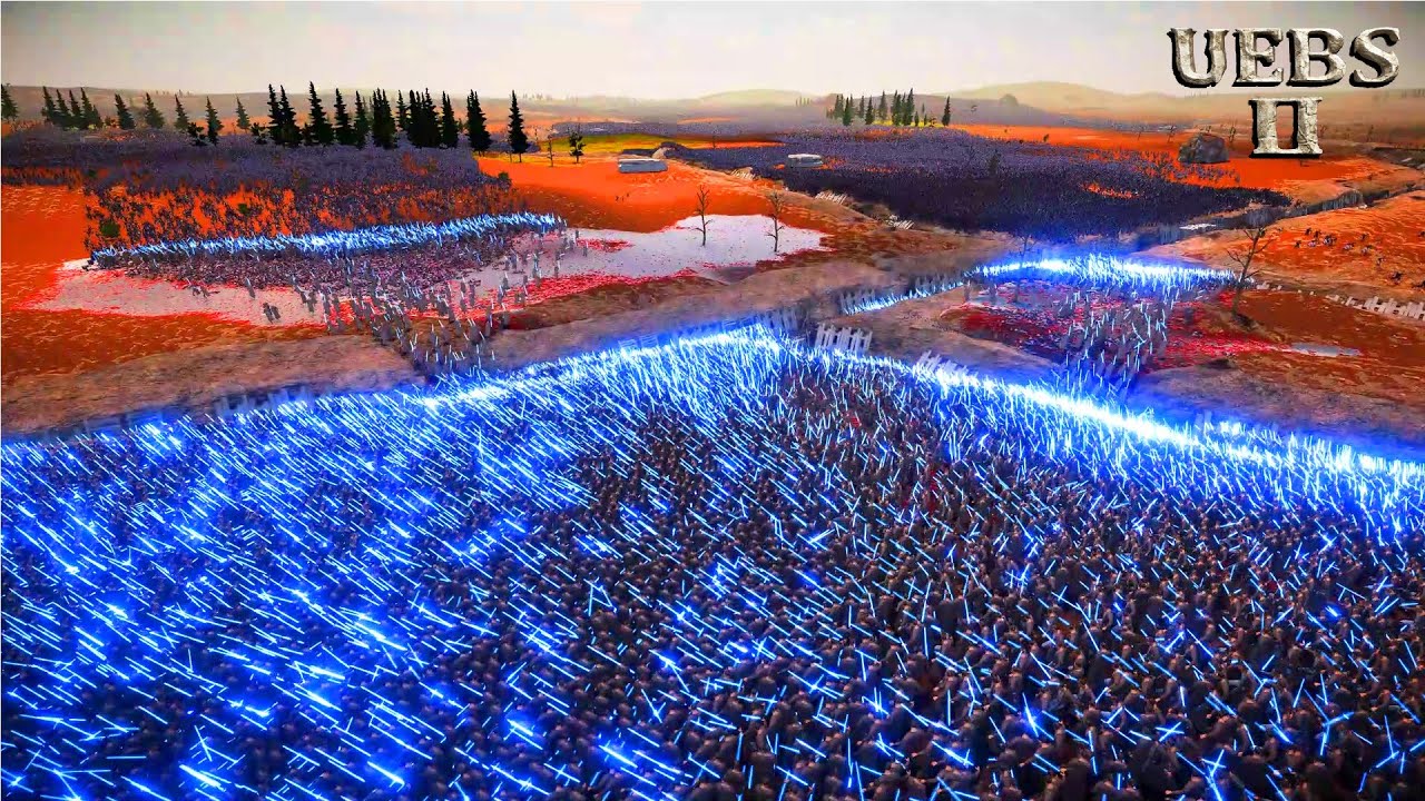 120,000 JEDI KNIGHTS vs 4,000,000 HELLSTRIDERS | Ultimate Epic Battle Simulator 2 | UEBS 2