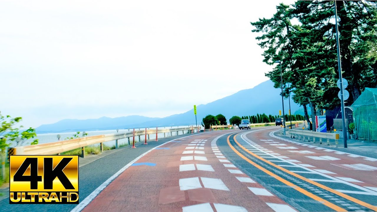 4K Japan Route 161 Shiga Prefecture ドライブ 滋賀県 白鬚神社 国道161号