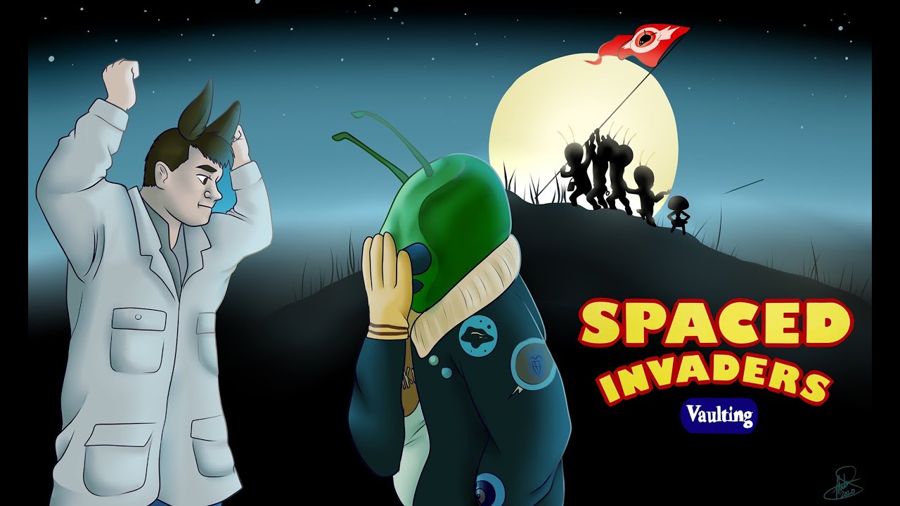 Vaulting - Spaced Invaders: Defending Martians!
