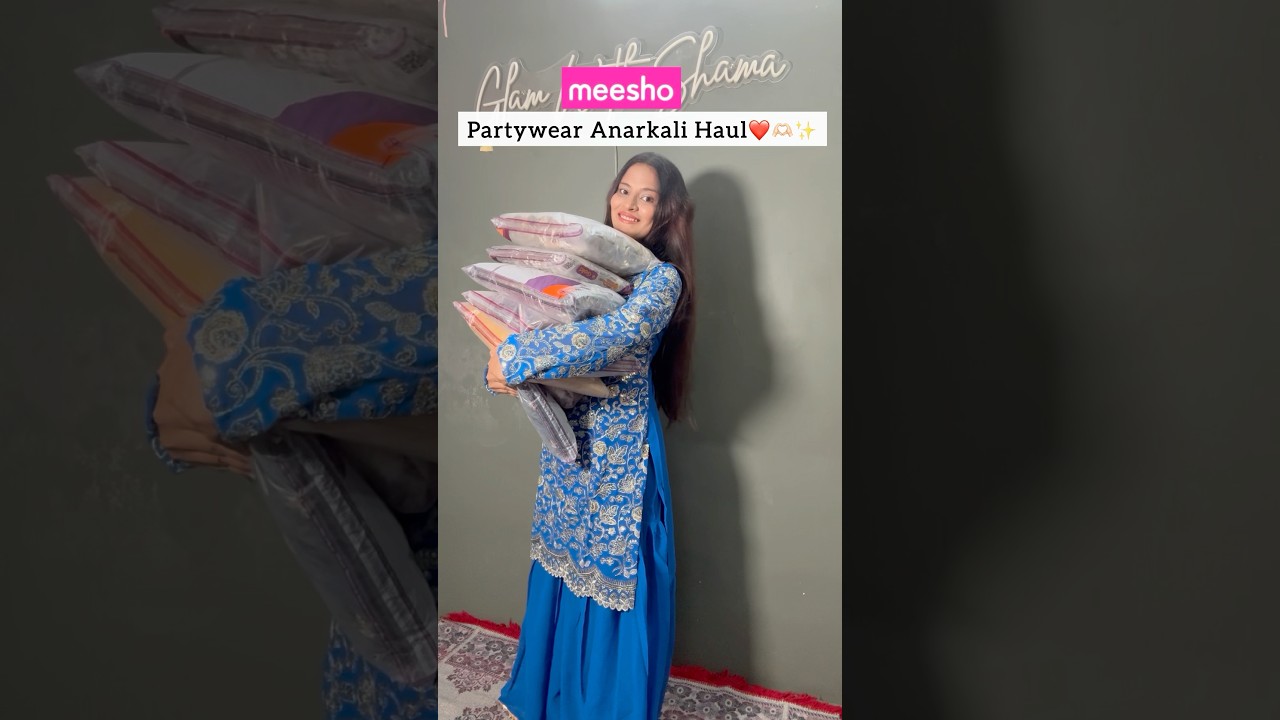 Meesho Partywear Anarkali Suit Haul 