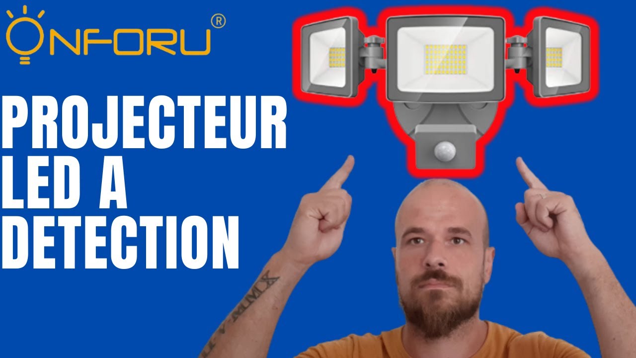 [hors serie] projecteur extérieur  à détection de mouvement hyper puissant de chez @Onforu
