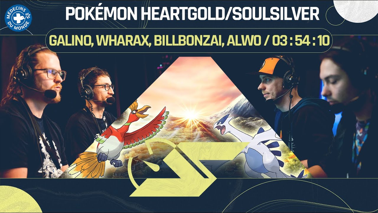 POKÉMON HG/SS en ANY% GLITCHLESS MANIPLESS par GALINO, WHARAX, BILLBONZAI et ALW0 | SPEEDONS 2023