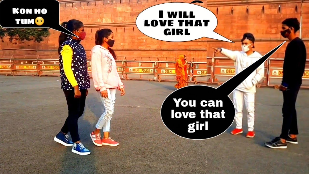 The girl became happy having seen my stunts