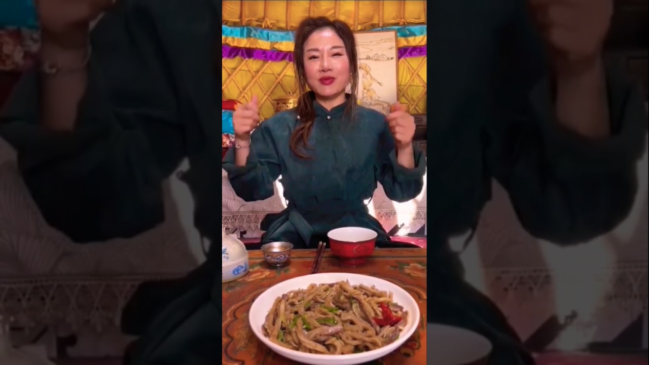 Stirr Fried Beef Offals 🫕Mongolian Style #food #ayoungandlonelynomadicwoman #nomadicfamily