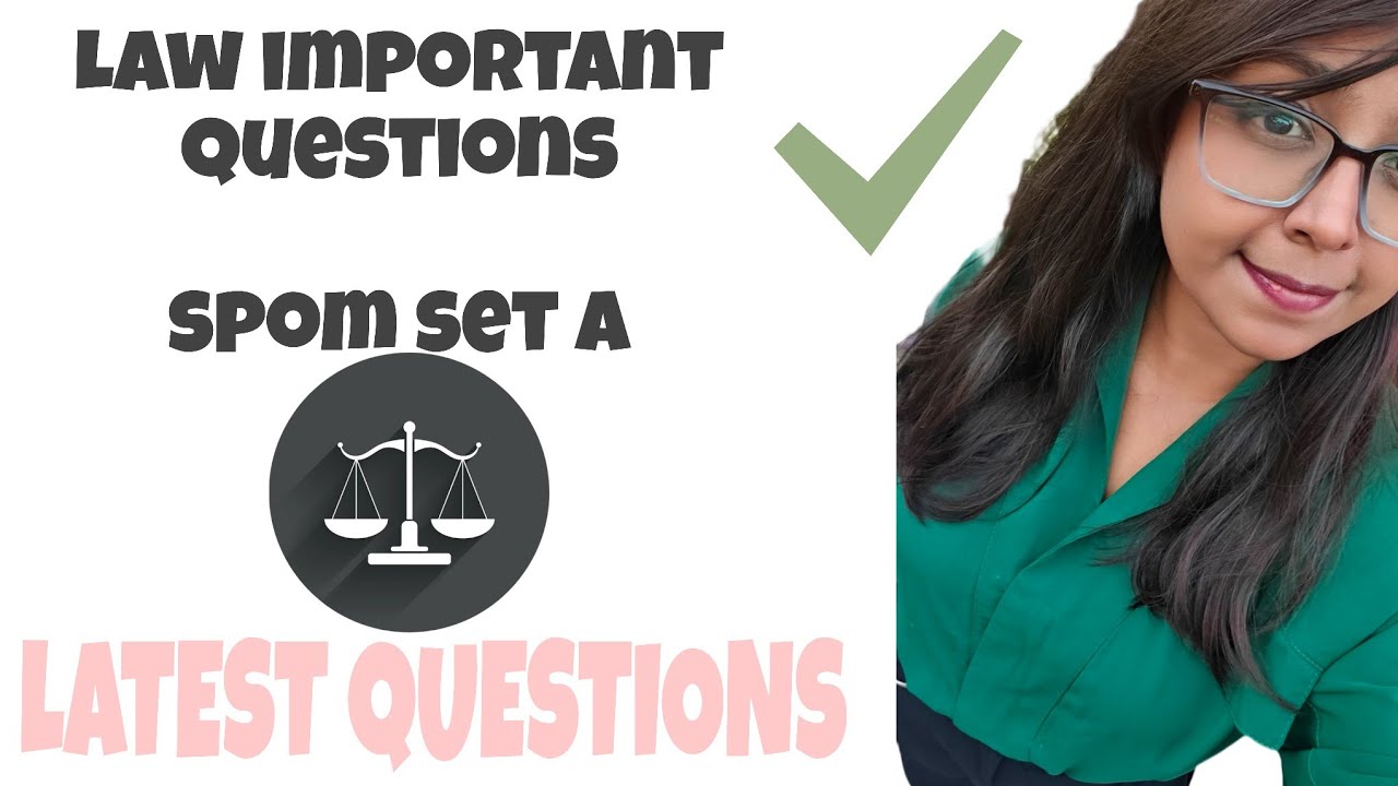 CA Final Law: SPOM SET A law Important Questions – Quick Revision Guide 