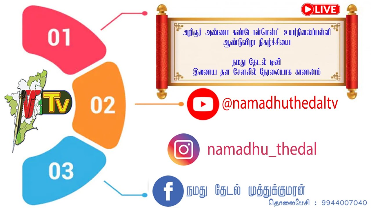 அறிஞர் அண்ணா கண்டோன்மென்ட் உயர்நிலைபள்ளி ஆண்டு விழா 2026 F