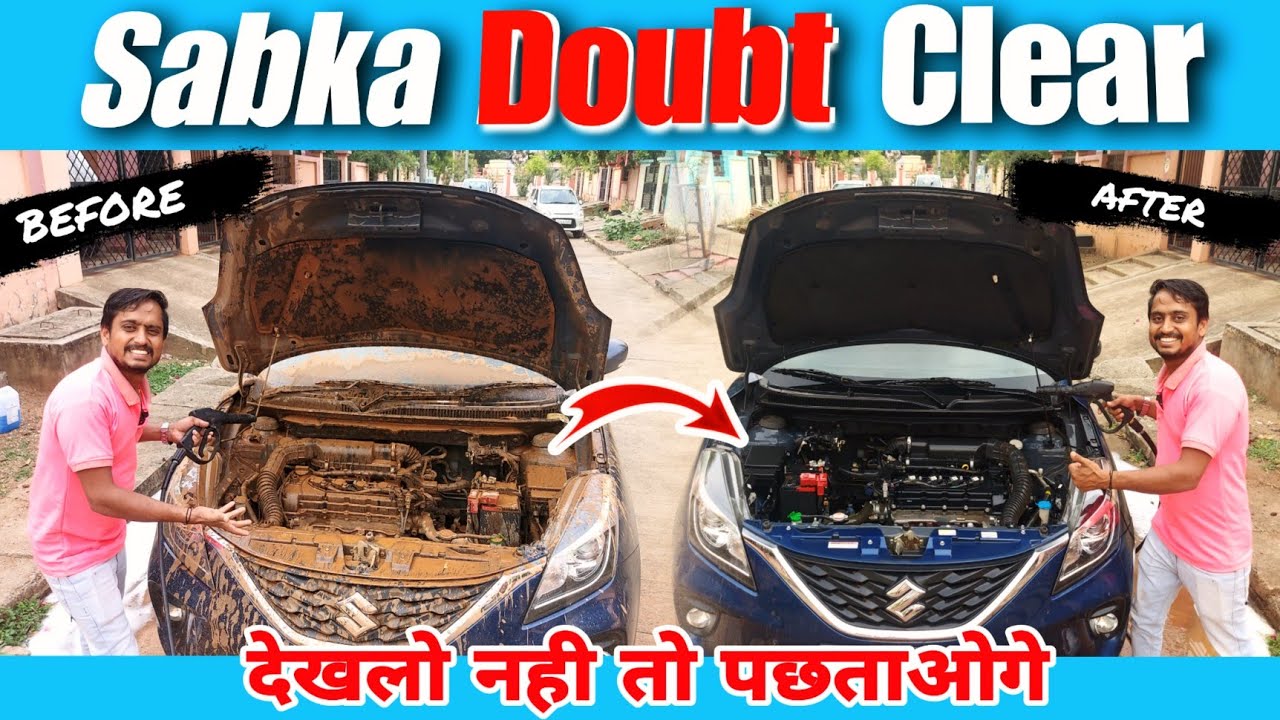 How To Clean Car Engine With Water | Engine Bay Cleaning | कार धुलाई से पहले देख लो | Nitto Rai