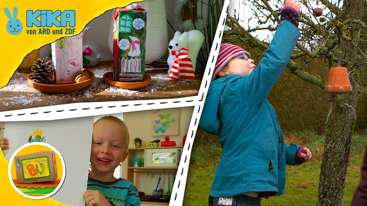 Wir malen einen Weihnachtsbaum und bauen eine Schlittenbahn | ENE MENE BU | Mehr auf kikaninchen.de