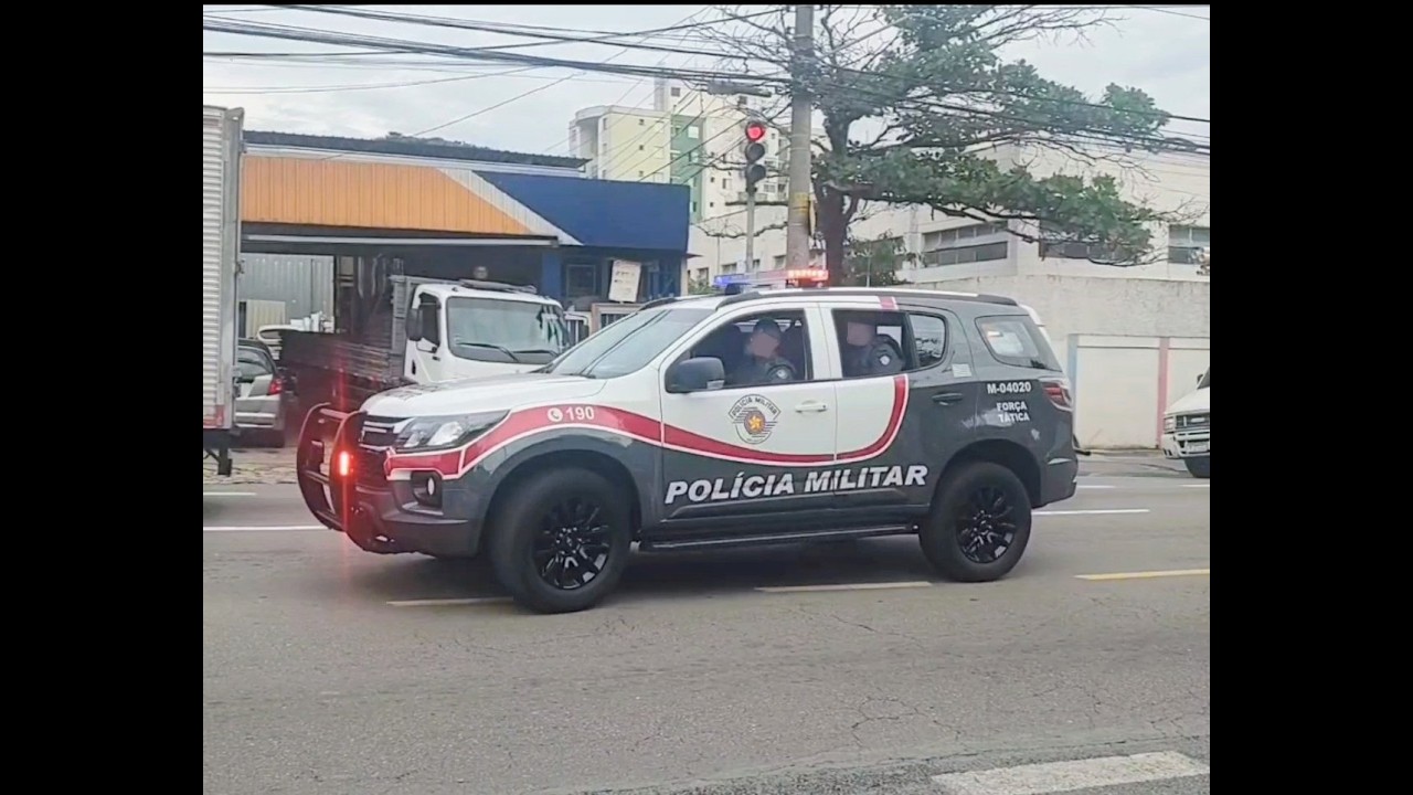 Compilação Deslocamento de Viaturas da Polícia Militar de São Paulo Código 3 Police Code 3 Coral