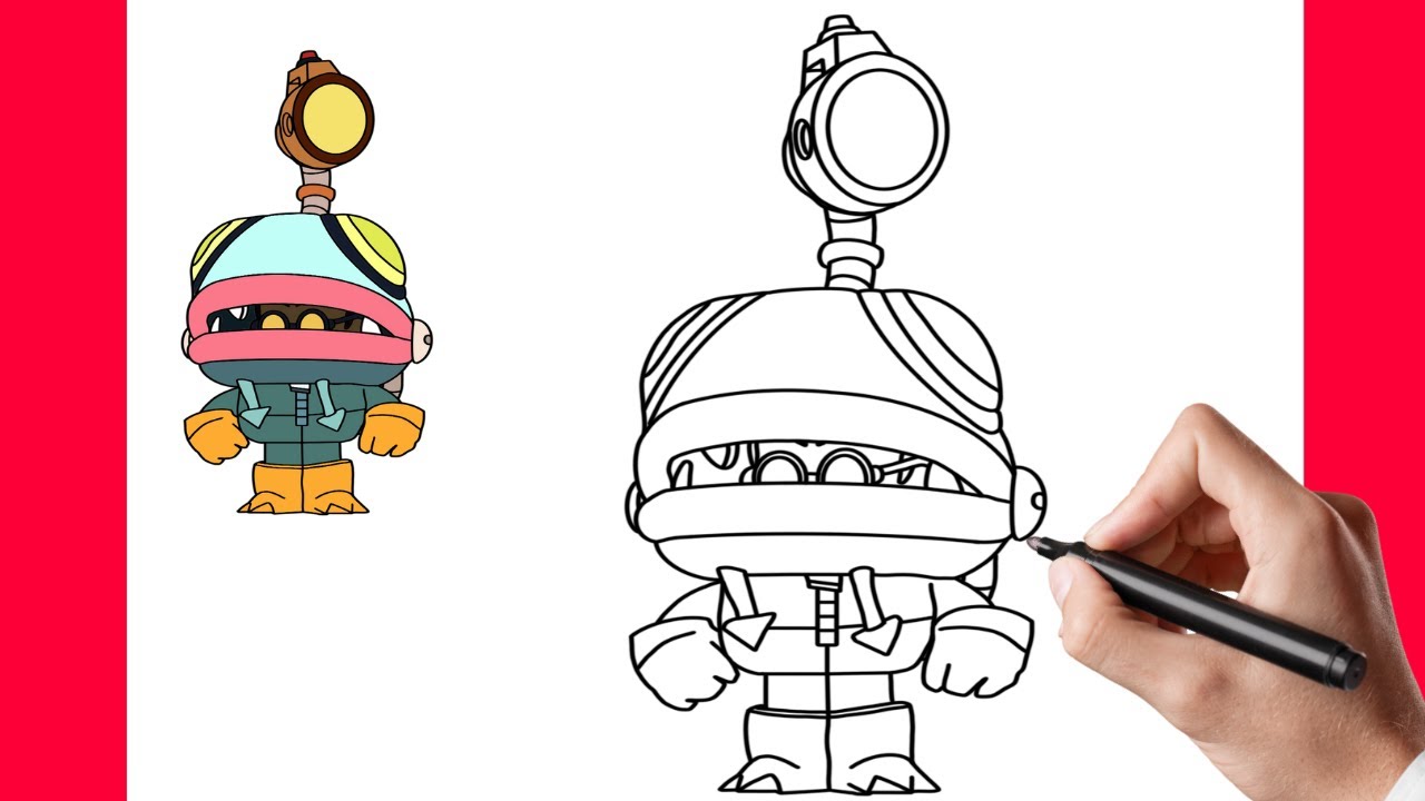 COMO DESENHAR O GLOWBERT - BRAWL STARS