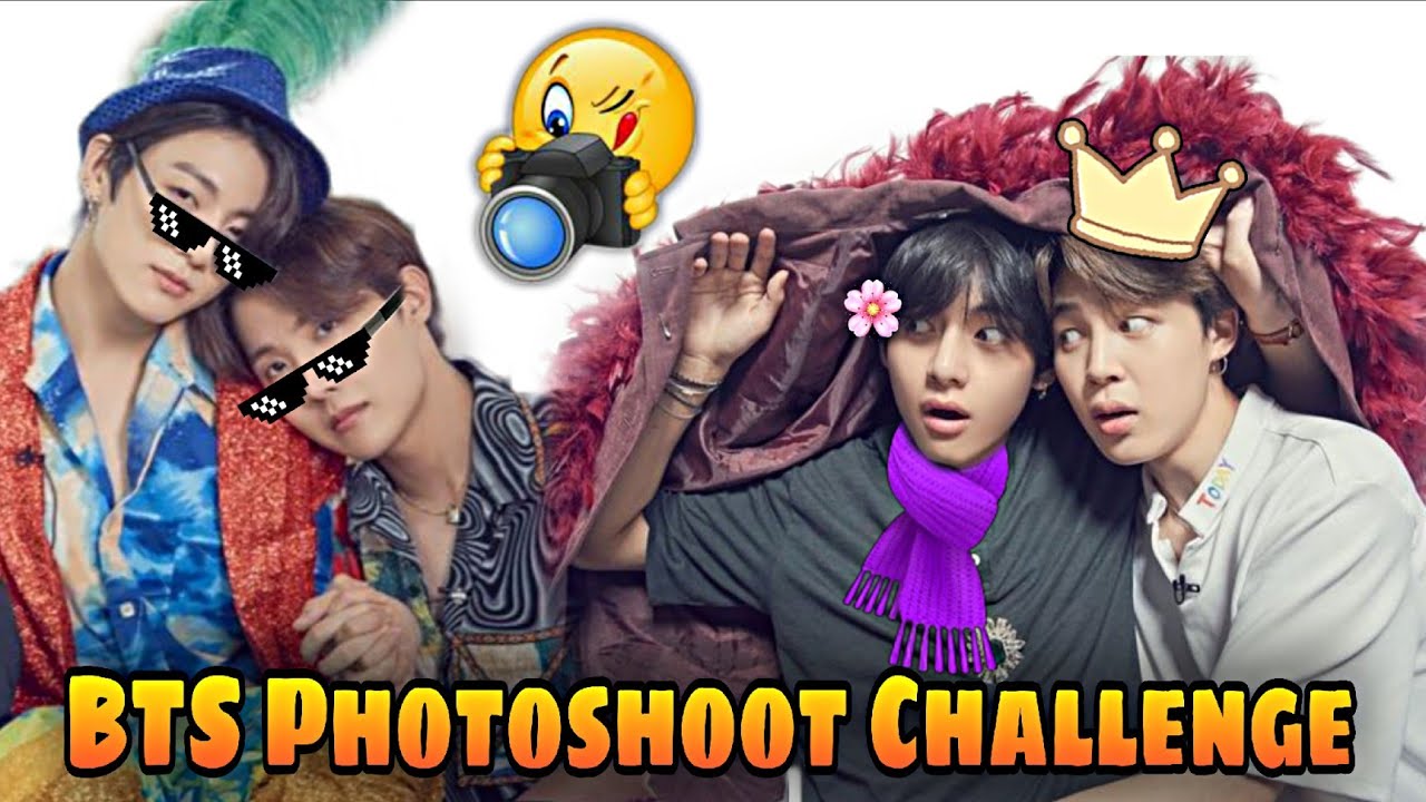 BTS Photoshoot Challenge 📷🤣 || BTS Hindi Dubbing (funny) || Part 1 || BTS DUB