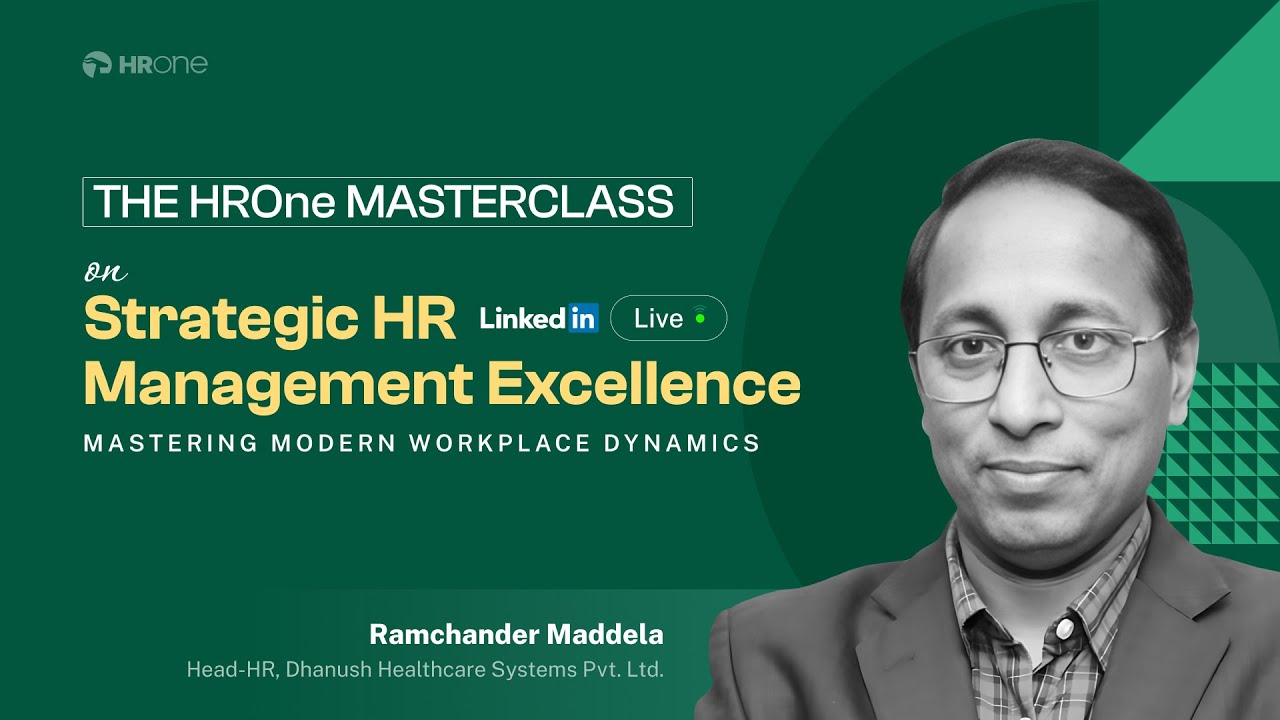 Masterclass 1 | Strategic HR Management | Ramchander Maddela