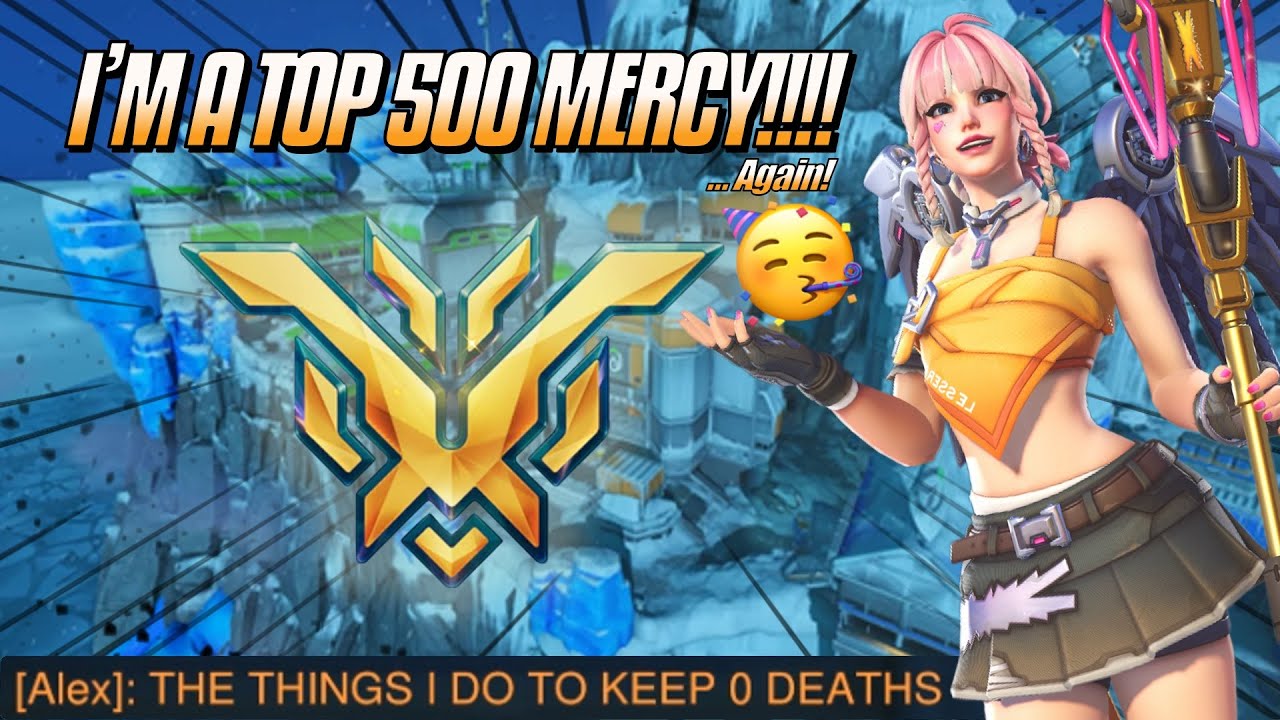 I'M A TOP 500 MERCY!!!! 🥳 - Top 500 Mercy Gameplay & Commentary - Overwatch 2 (Season 15)