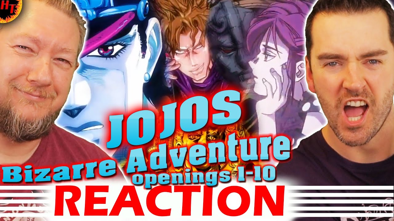 jojo's bizarre adventure openings 1 - 10 SFX REACTION