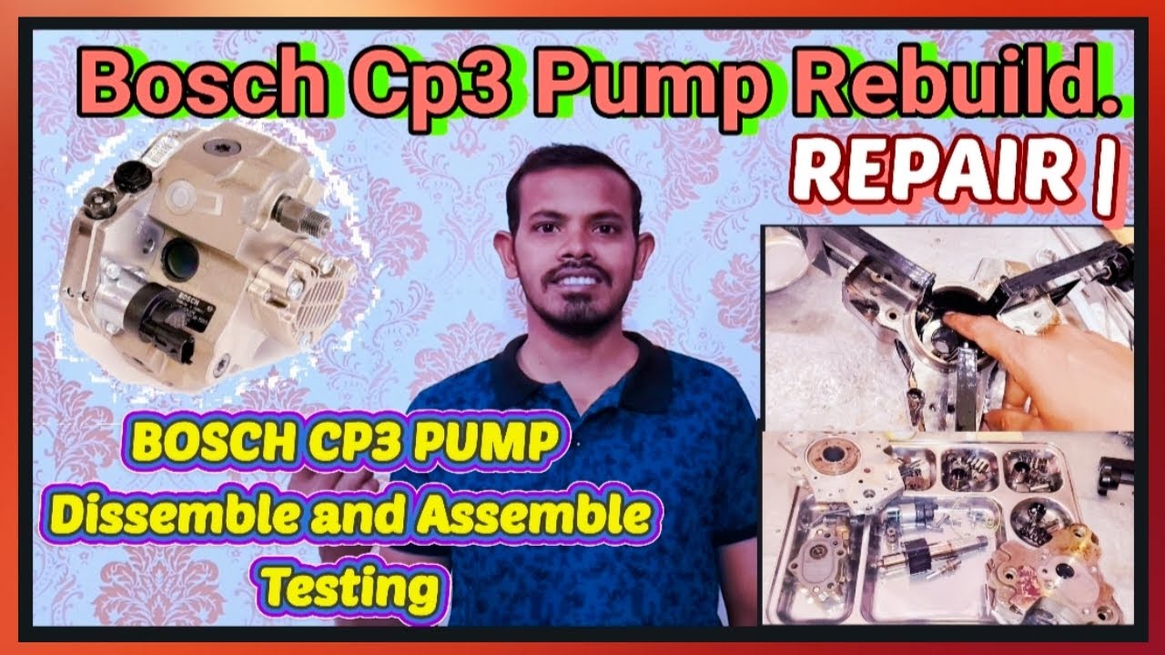 Bosch Cp3 Pump Rebuild ! Cp3 PumpRepair ! Cp3 Pump Testing ! How To Repair Bosch Cp3 Pump ! CP3Pump 