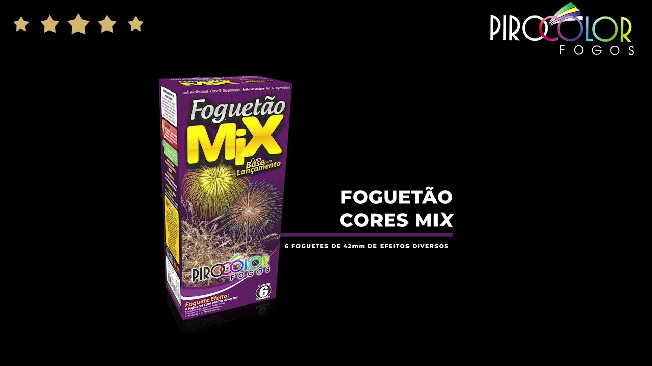Foguetão Mix | Pirocolor Fogos