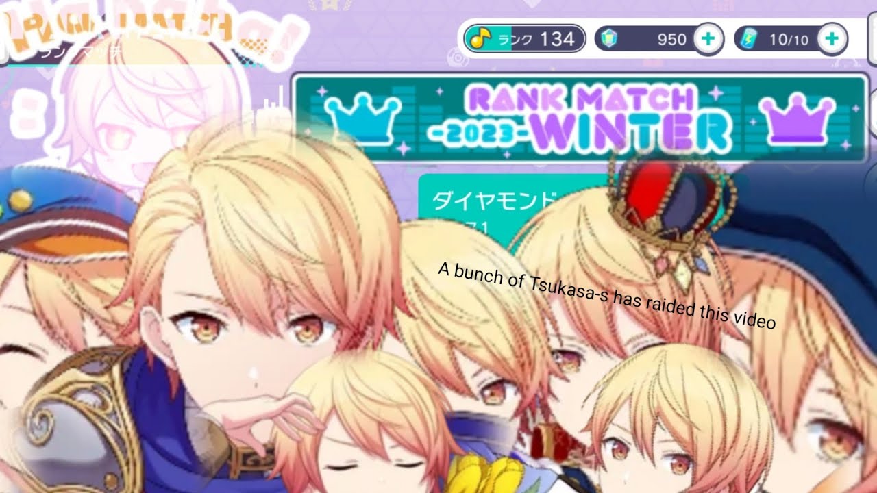 【Project Sekai】Winter Rank Match but GODDAMMIT TSUKASA