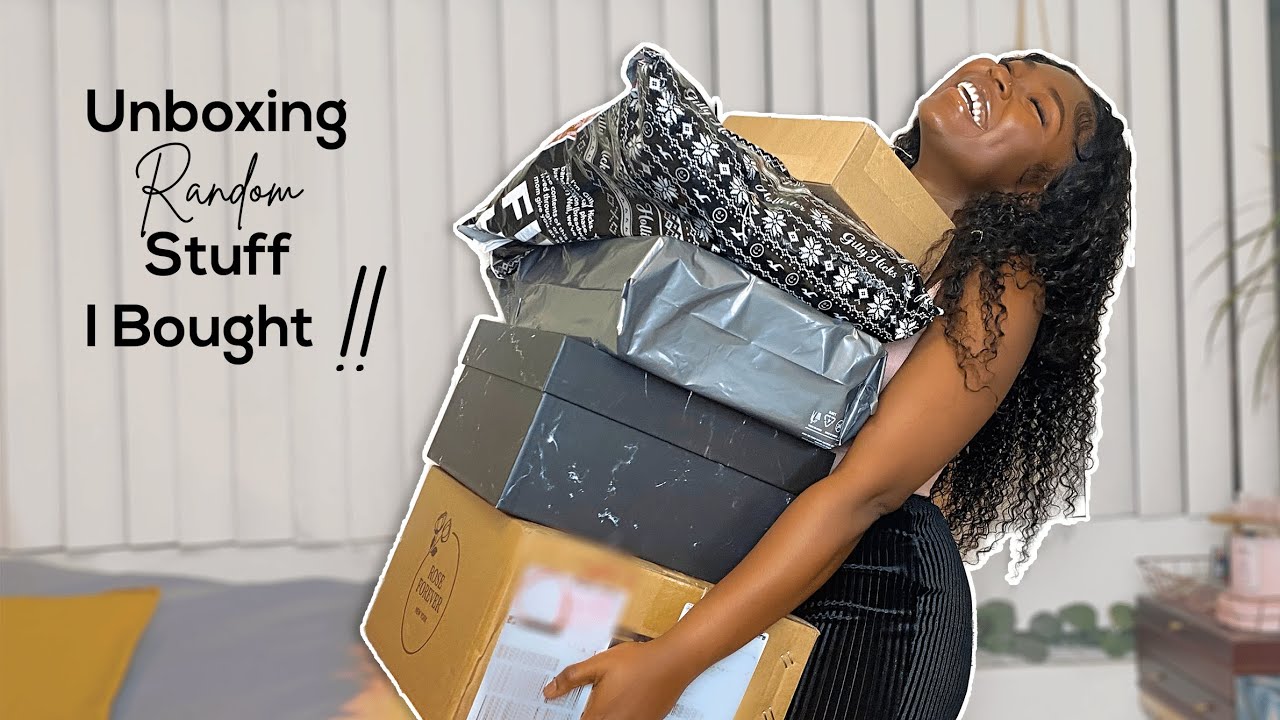 unboxing the RANDOM stuff I bought online because why not ???