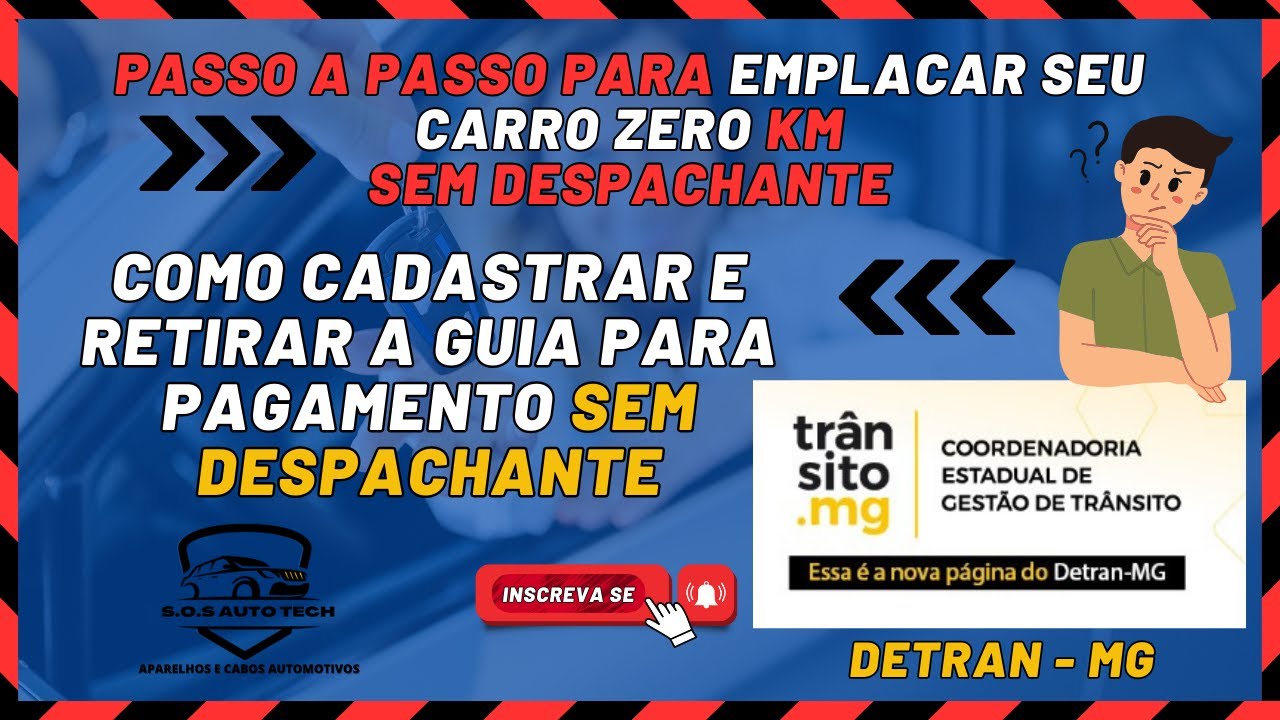 Passo a Passo para EMPLACAR carro novo SEM DESPACHANTE no #detranmg DETRAN MG, emissão de taxas. #61