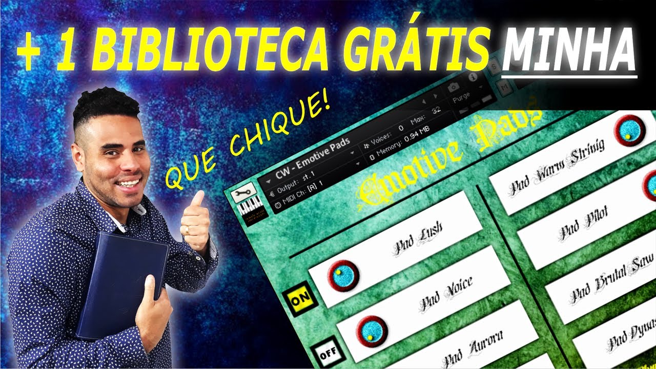 LIVRARIA DE PADS WORSHIP GRÁTIS PARA KONTAKT - EMOTIVE PADS COM 8 PADS DIFERENTES #PADSPARAOLOUVOR