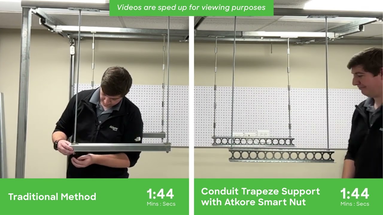 Conduit Trapeze System Installation