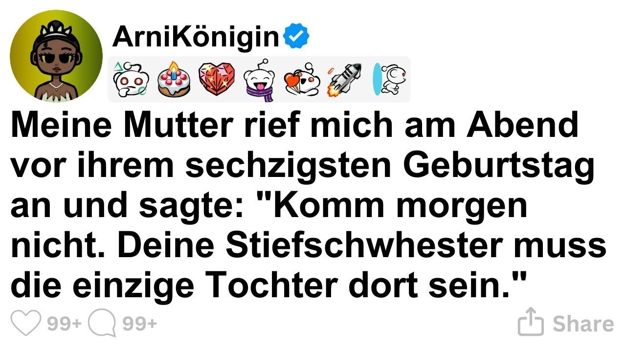 [GANZE STORY] Meine Mutter rief mich am Abend vor ihrem sechzigsten Geburtstag an und sagte: 