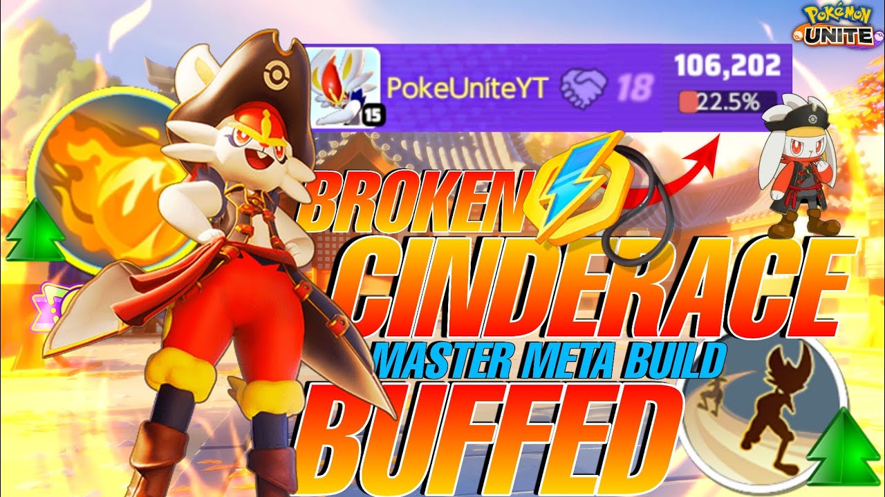 THIS INSANE BUFFFED FEINT BUILD MADE CINDEACE A WALKING NIGHTMARE FOR ENEMIES!!!😳🔥 | Pokemon Unite