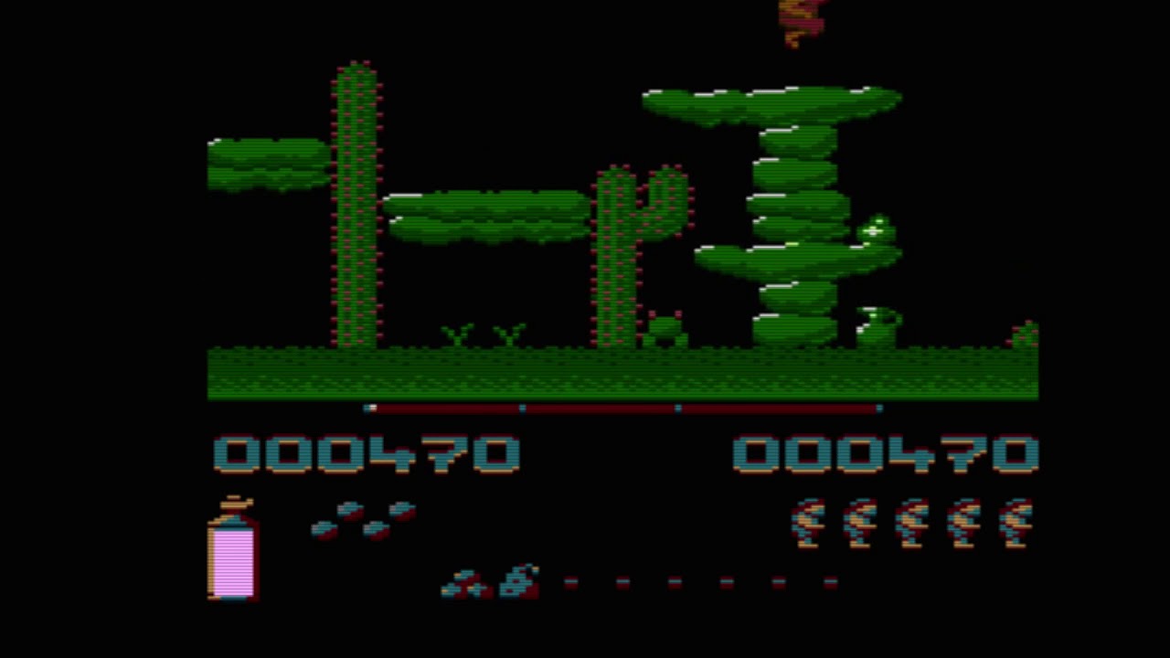Fred - 1991 - polska gra dla Atari XL/XE - poziom 1