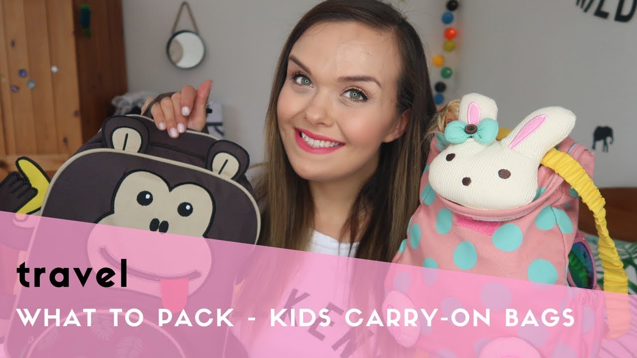 WHAT TO PACK ON A FLIGHT WITH KIDS: KIDS CARRY ON BAG