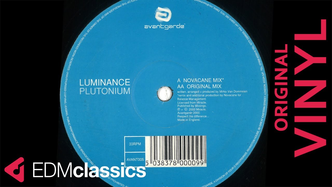 Luminance - Plutonium (Original Mix) (2000) - VINYL