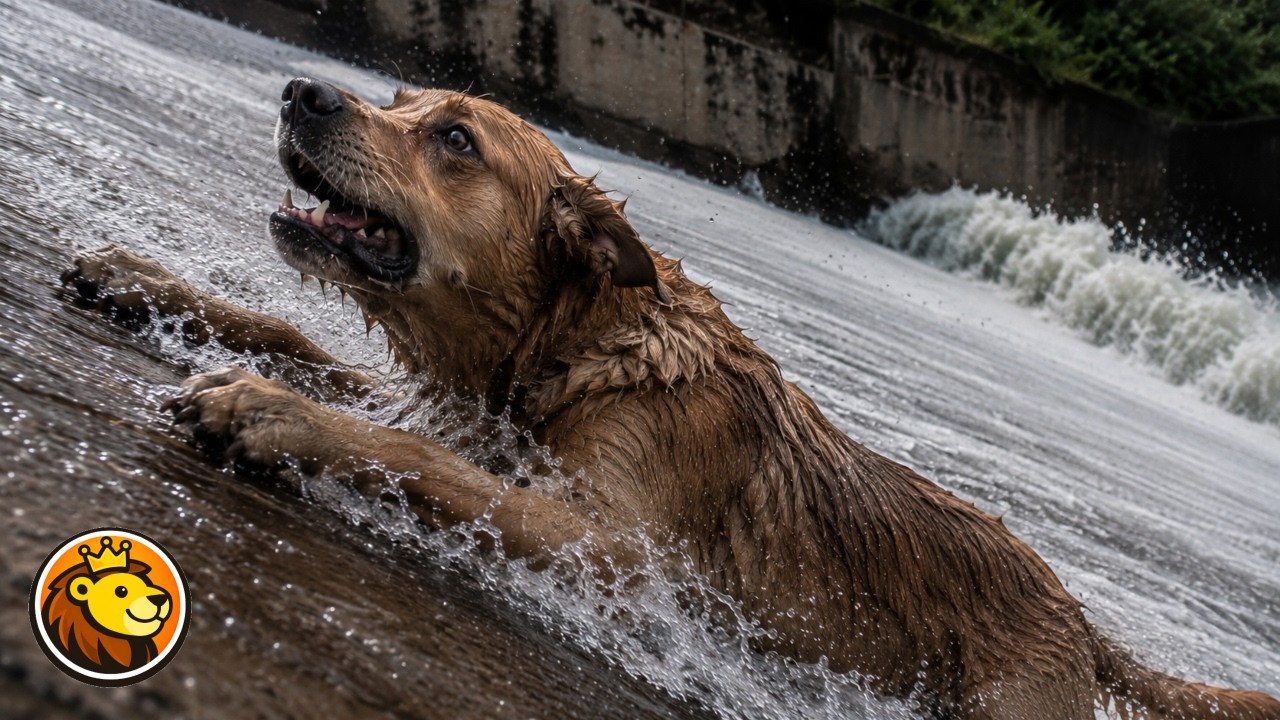 Dog Swept Away By Current Gets Miraculous Rescue 🥺❤️