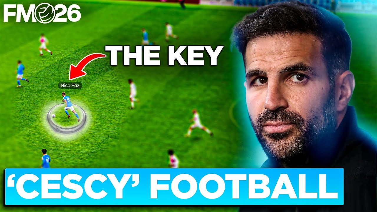 I Recreated Cesc Fabregas' 4-2-3-1 in FM26 | Full Realism FM26 Tactic