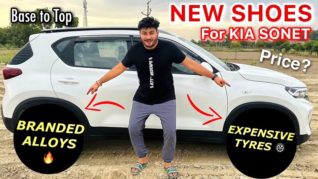Tension Free ALLOYS Installed in Our Kia Sonet 🔥 BRANDED TYRES 🛞👌🏻