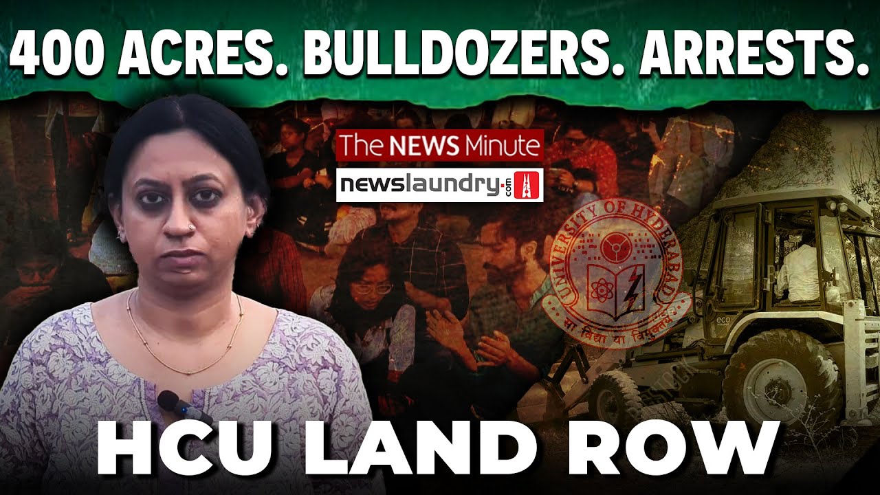 Hyderabad University land row: University of Hyderabad Students vs Bulldozers