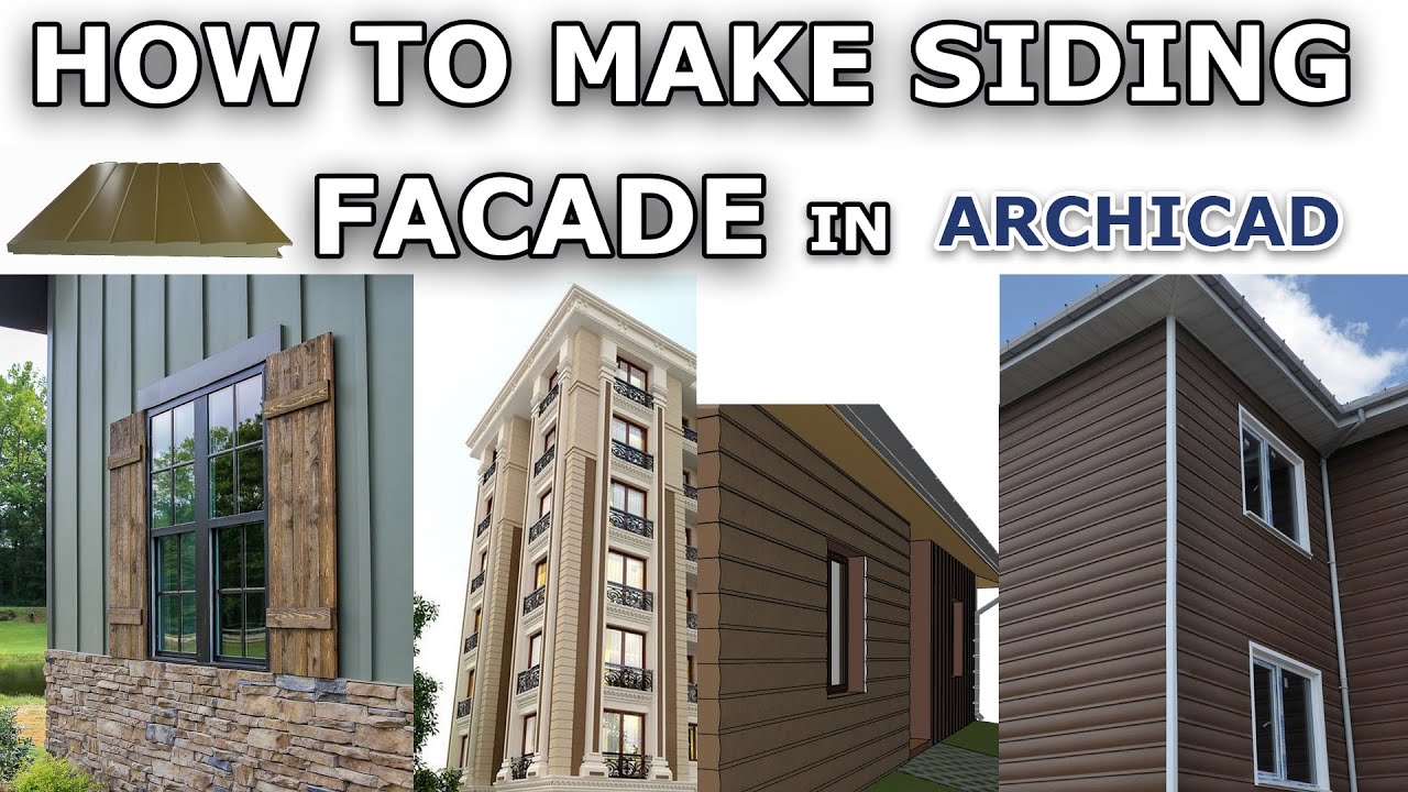 How to Make Siding Facade in Archicad Tutorial
