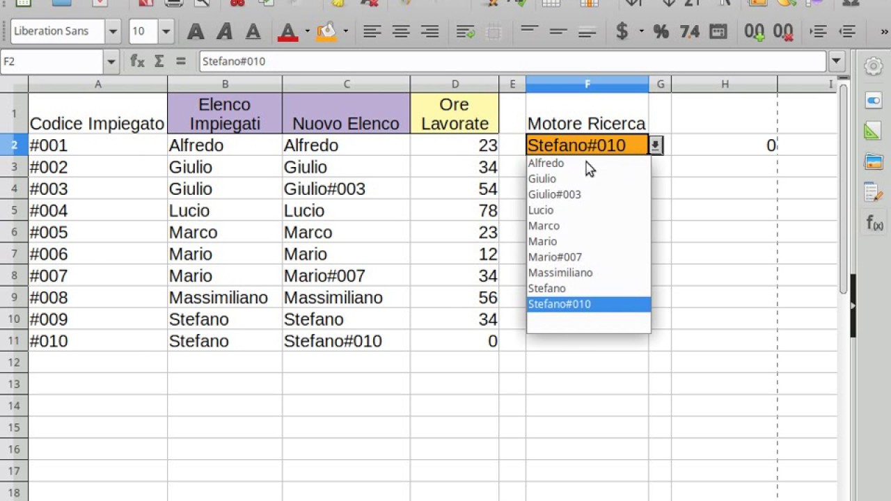 ✔ Cerca Verticale con Valori Duplicati - Funzione SE (LibreOffice Calc)