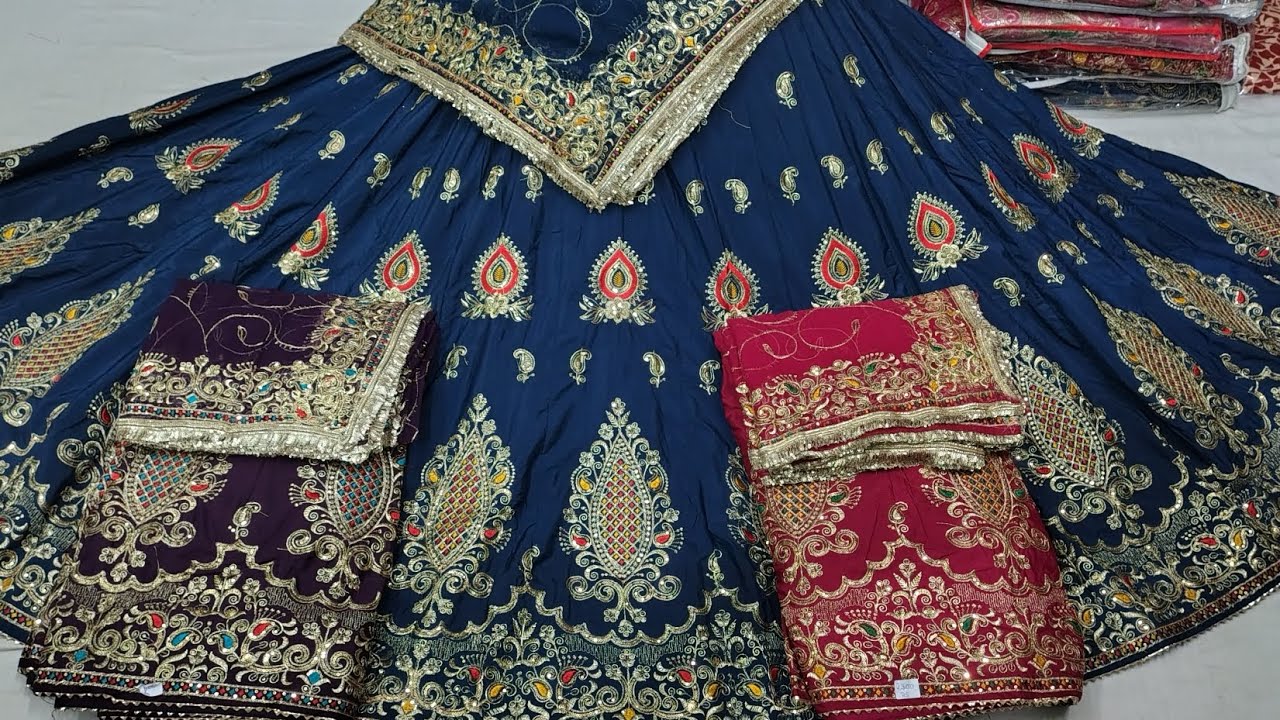 3 पीस में ट्रेडिंग लाचे हैवी वर्क के साथ ऑर्डर नोउ।     -       7891021675