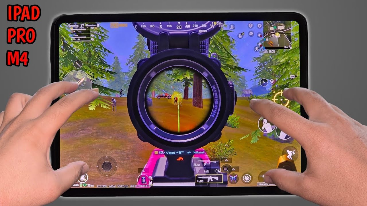 IPAD PRO M4 😍 PUBG HANDCAM SMOOTH+120FPS 🔥 PUBG TEST / GAMEPLAY / BEST SENSITIVITY 