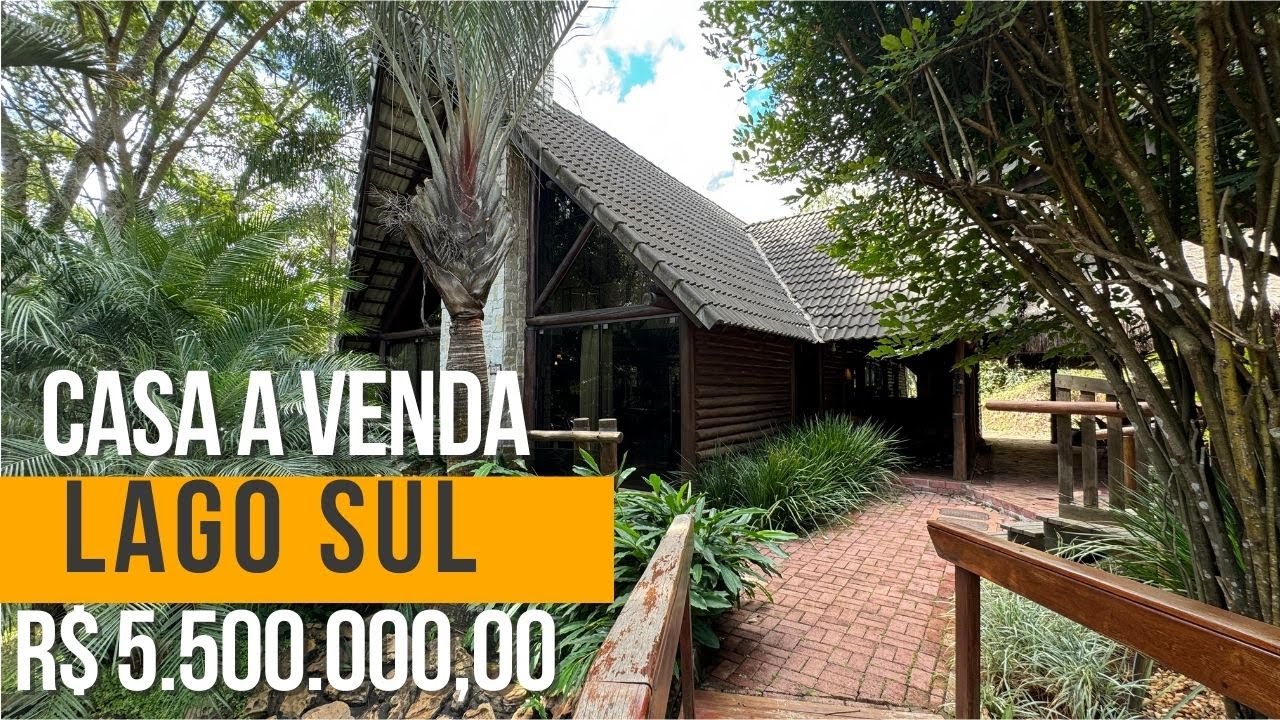 CASA À VENDA | LAGO SUL | SMDB | 5.000 M² TERRENO | 6 SUITES | R$ 5.500.000,00
