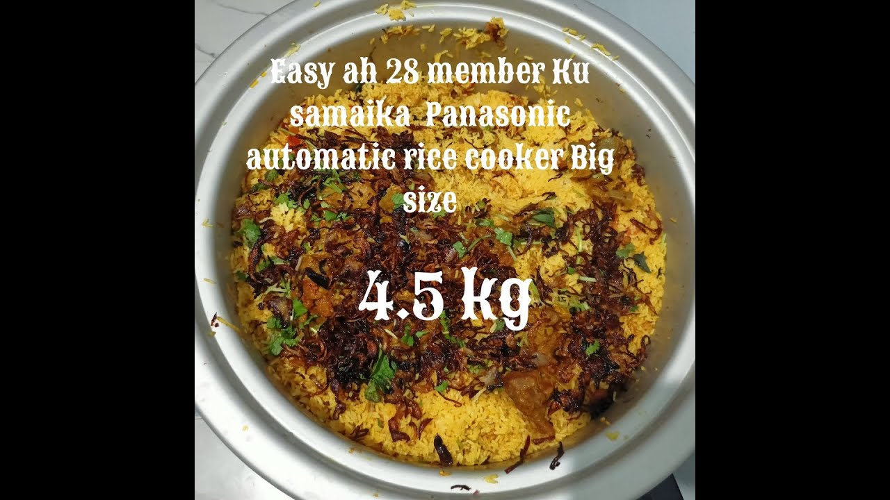 Big size Panasonic automatic rice cooker unboxing video 20.2 l 4.5 kg rice