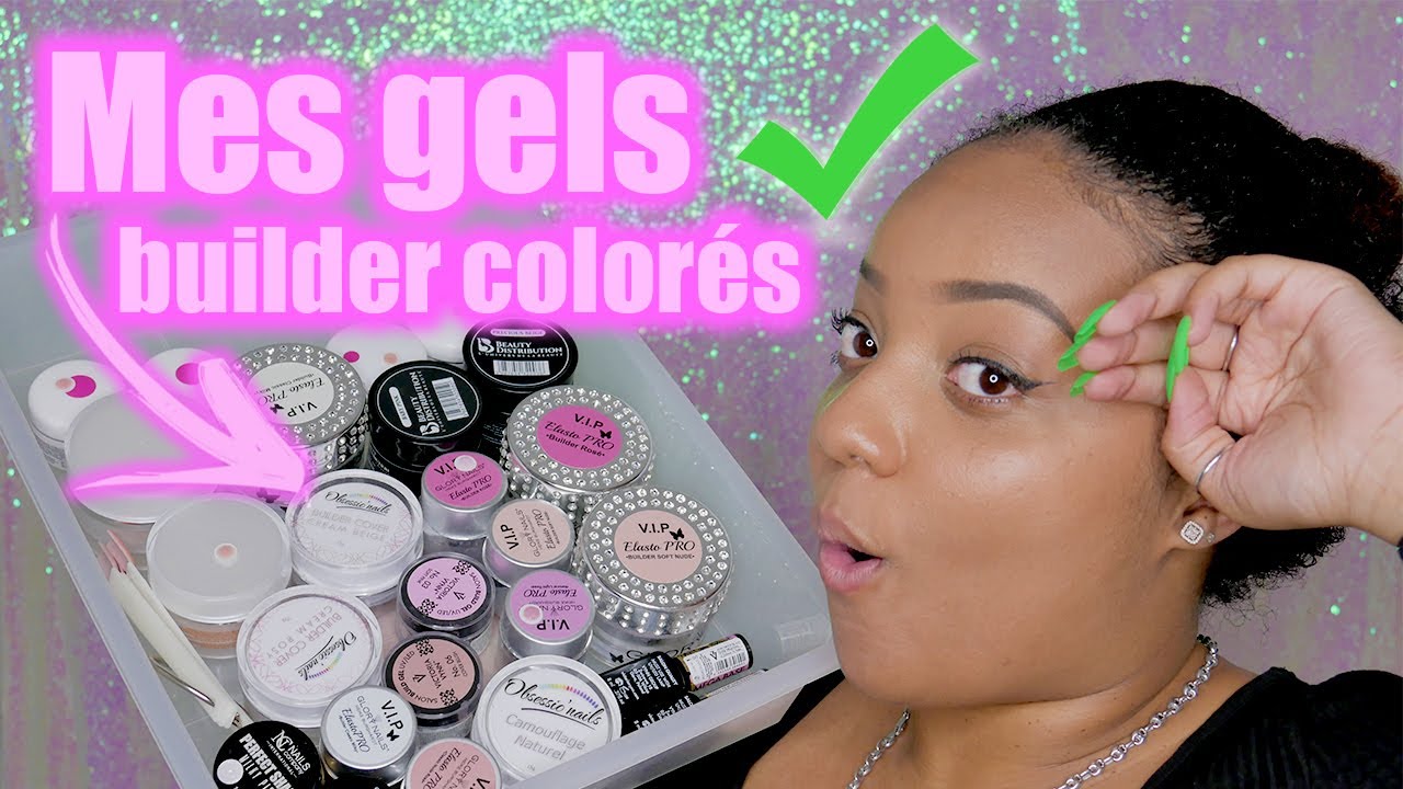 TOUS MES GELS DE CONSTRUCTION (COLORÉS) : CAMOUFLAGE ROSE/BEIGE, BLANC LAITEUX ...