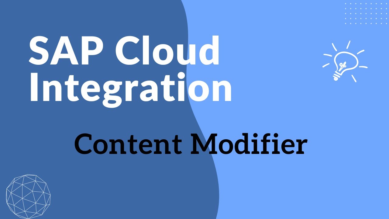 Content Modifier in Cloud Integration | Pallet Items