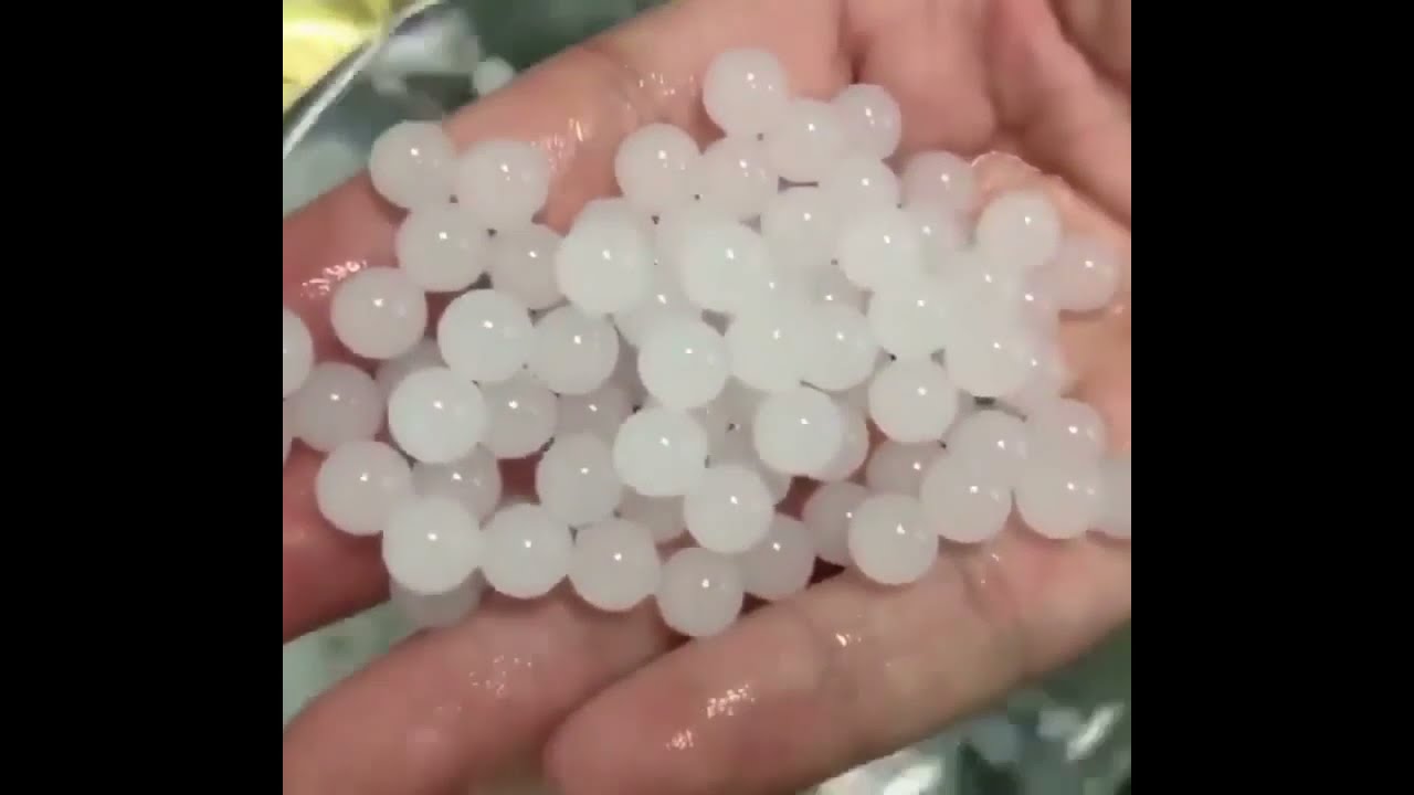 Hardened Milky White Gel Balls Tested