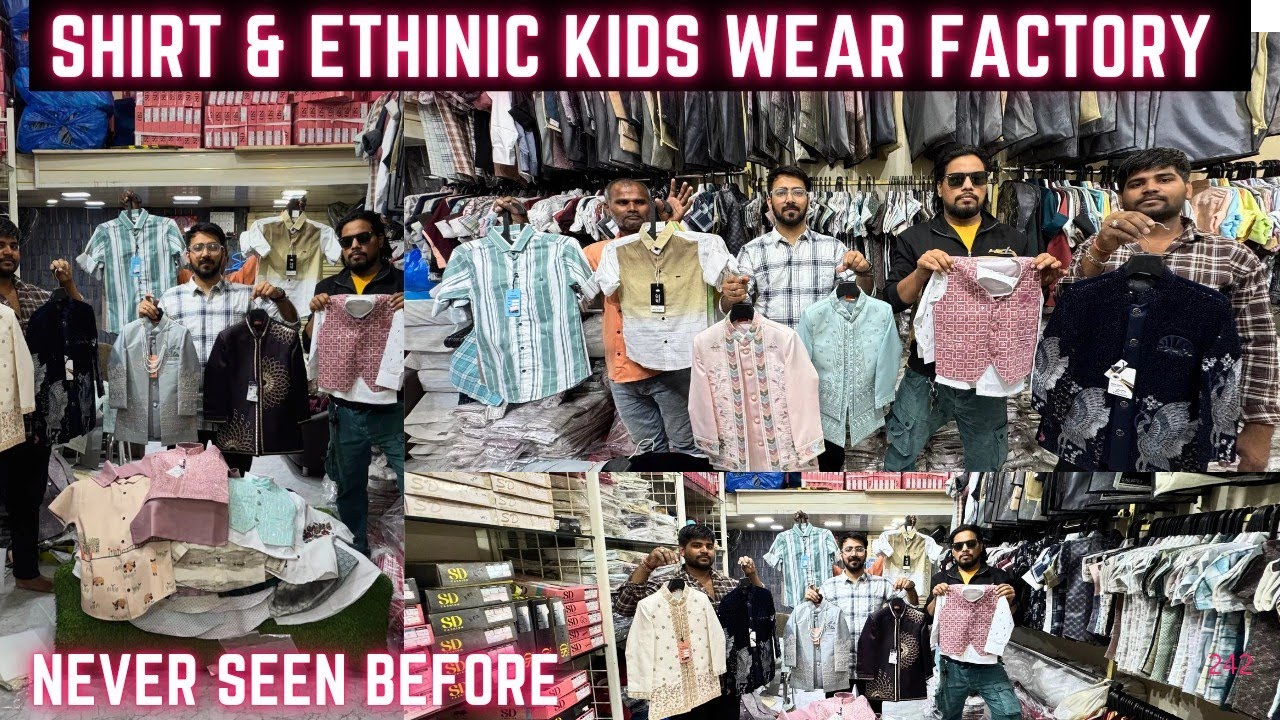 Biggest Premium kids shirt & Ethnic Wear Factory In Ulhasnagar Mumbai / kids wear factory Ulhasnagar