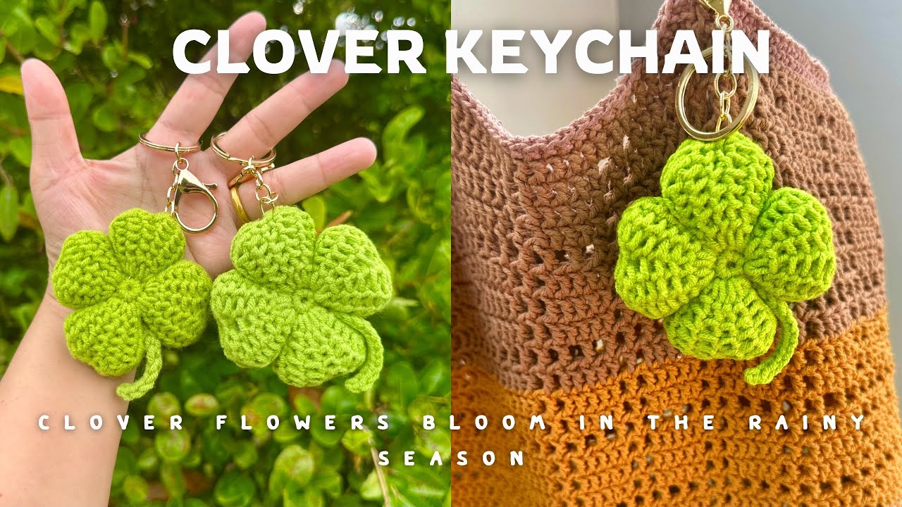 Crochet clover leaf🍀🍀| How to crochet a clover leaf | Symbol of good luck💓