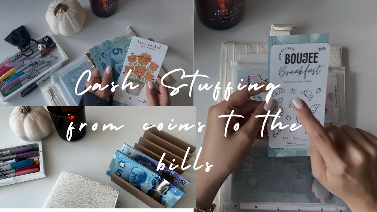 A little bits add up! From Coin Jar to the Envelopes - Cash Stuffing - Canadian Currency ♡
