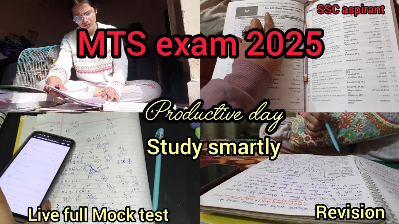 How to study for the mts exam in 20 days 🤔 // sath mae smartly way mae revision krte hai 😊 #study 