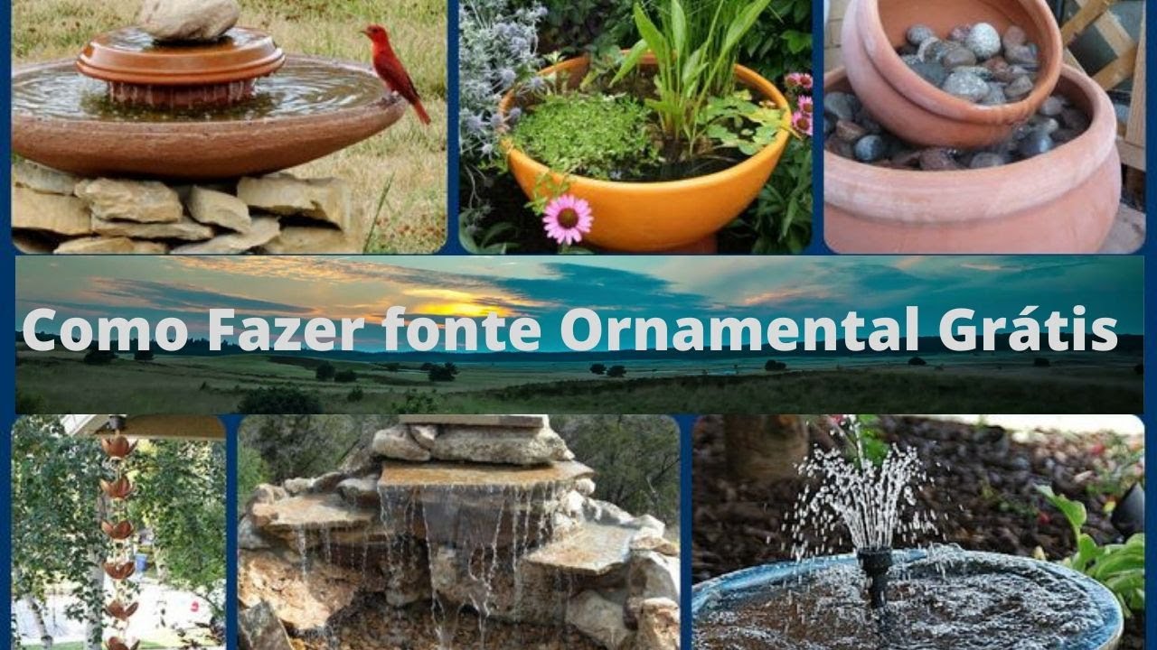 Como Fazer Fonte Ornamental de Peixe Com Baixo Custo