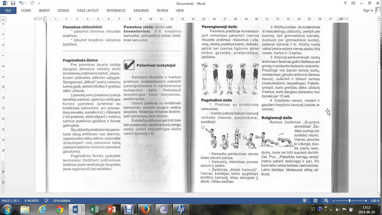 39.Rikiuotės pratimai